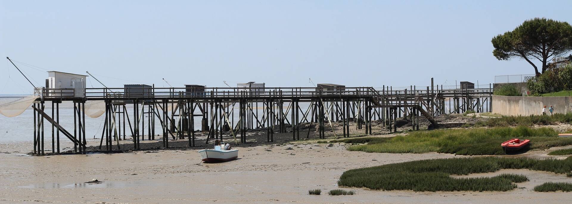 Paysage de carrelets à Fouras-les-Bains - ©P.Migaud / FDHPA17