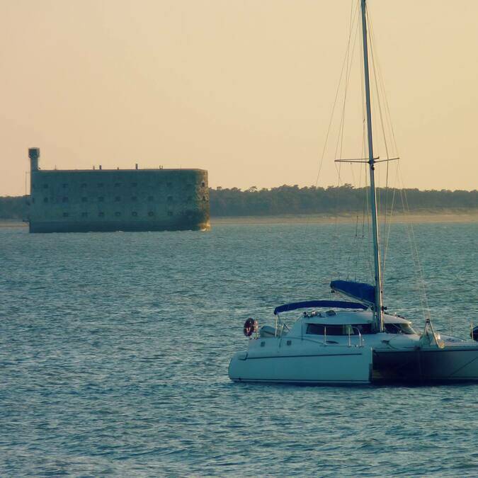 Coucher de soleil sur le Fort Boyard