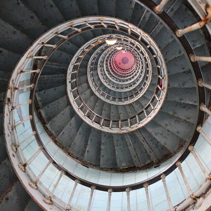 Escalier du phare de la Coubre - ©P.Migaud / FDHPA17