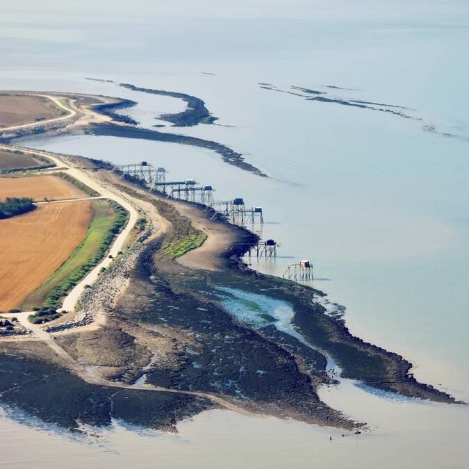 Vue aérienne de l'île Madame - ©FDHPA17